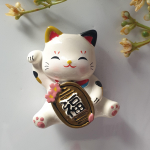 Magnet - Lucky Cat with Good Luck Coin