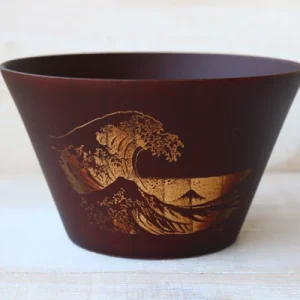 Soup Bowl Wood - Great Wave