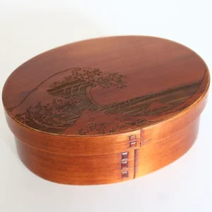 Bento Box Wooden Great Wave